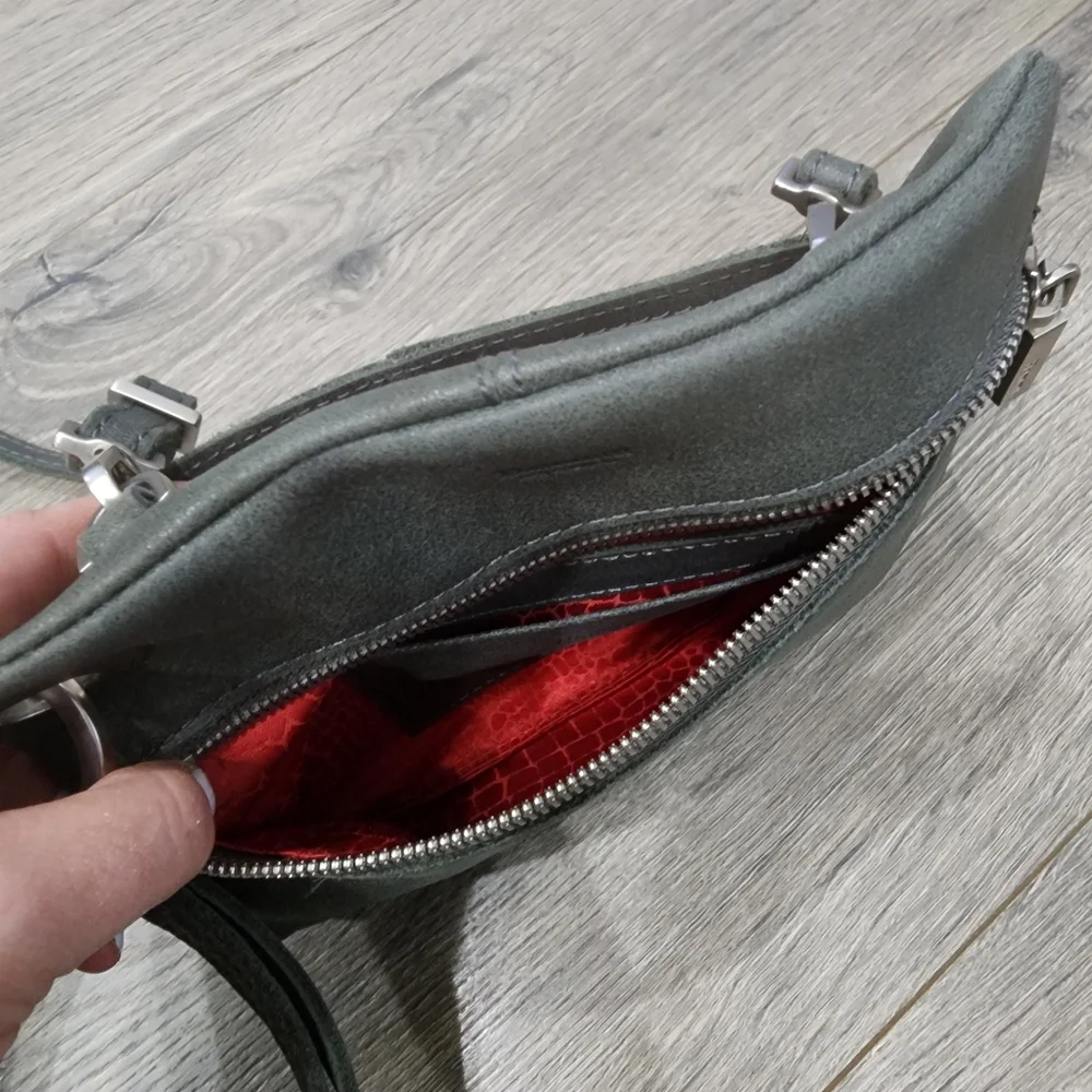 Hammitt Original Nash Grey Leather Bag - Picture 11 of 16